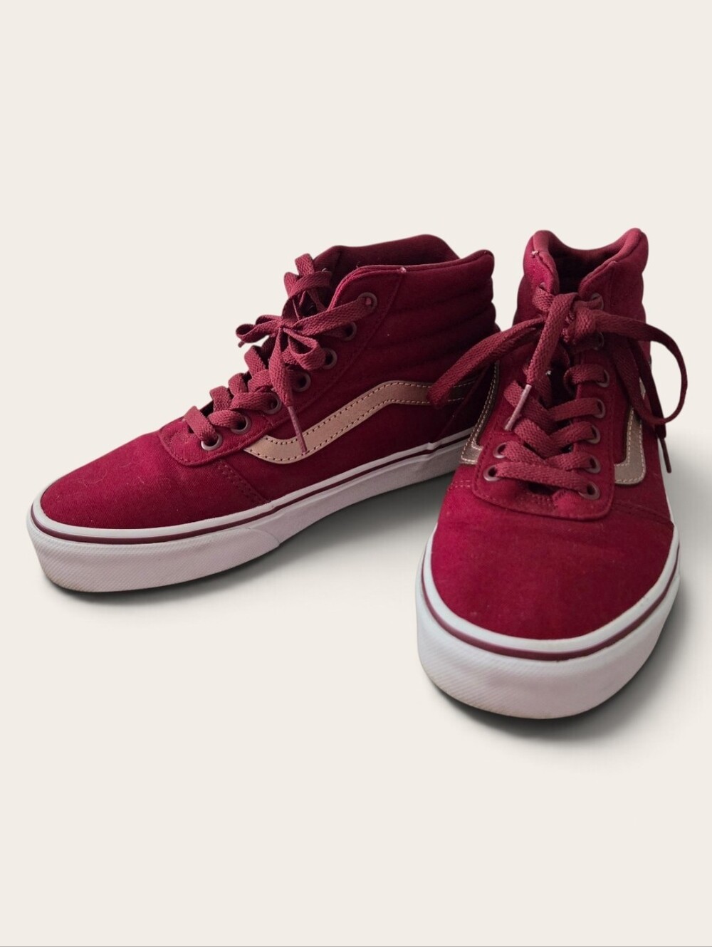 ​Vans Sk8-Hi Maroon / Burgundy High Top Sneakers - Women’s 6.5